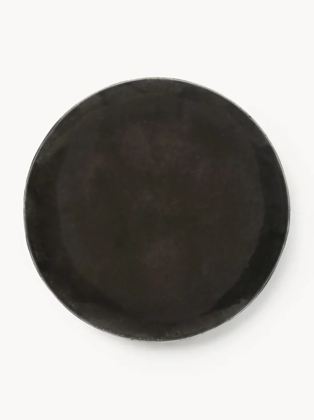 Platos llanos artesanales Nordic Coal, 4 uds.