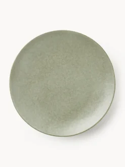 Platos llanos artesanales Nordic Marsh, 4 uds.