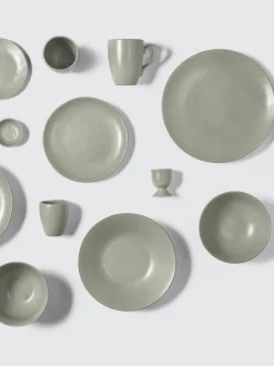Platos llanos artesanales Nordic Marsh, 4 uds.