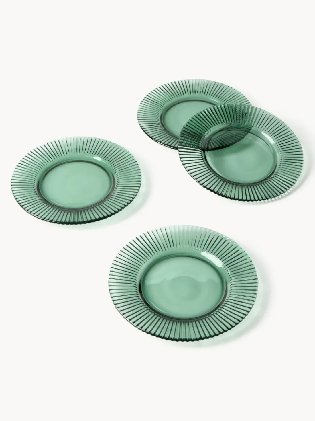 Platos llanos con relieves Effie, 4 uds.