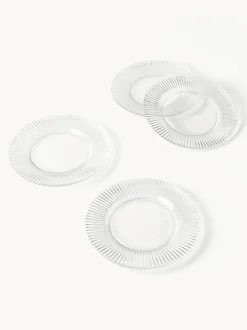 Platos llanos con relieves Effie, 4 uds.