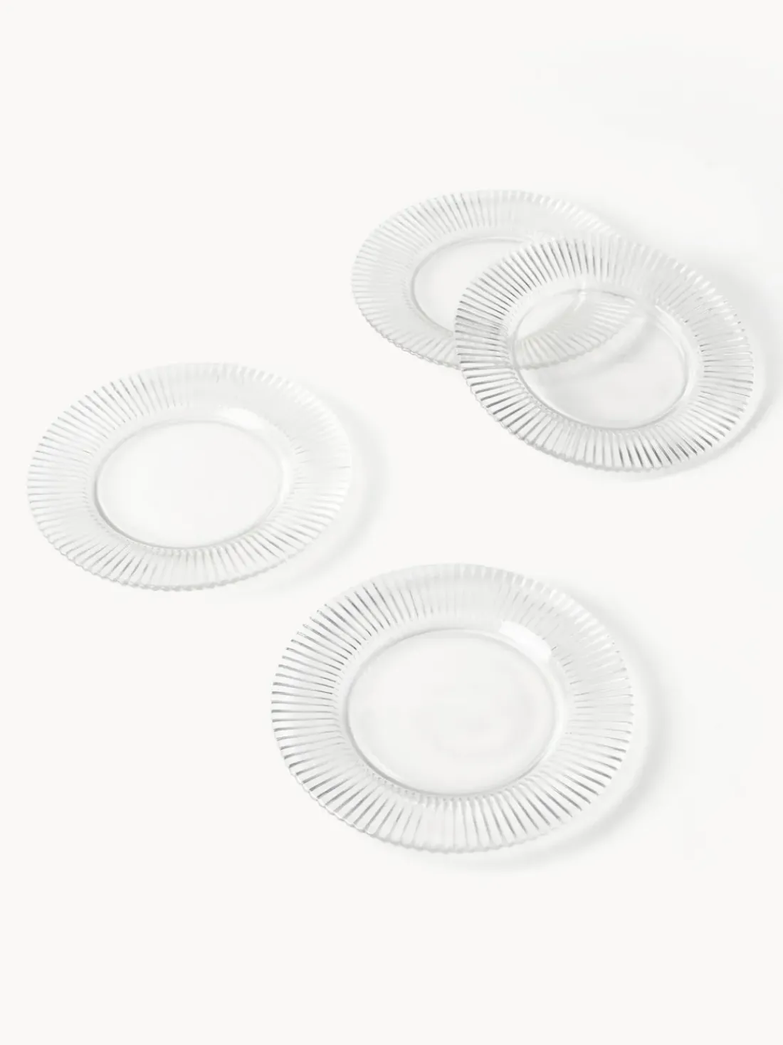 Platos llanos con relieves Effie, 4 uds.