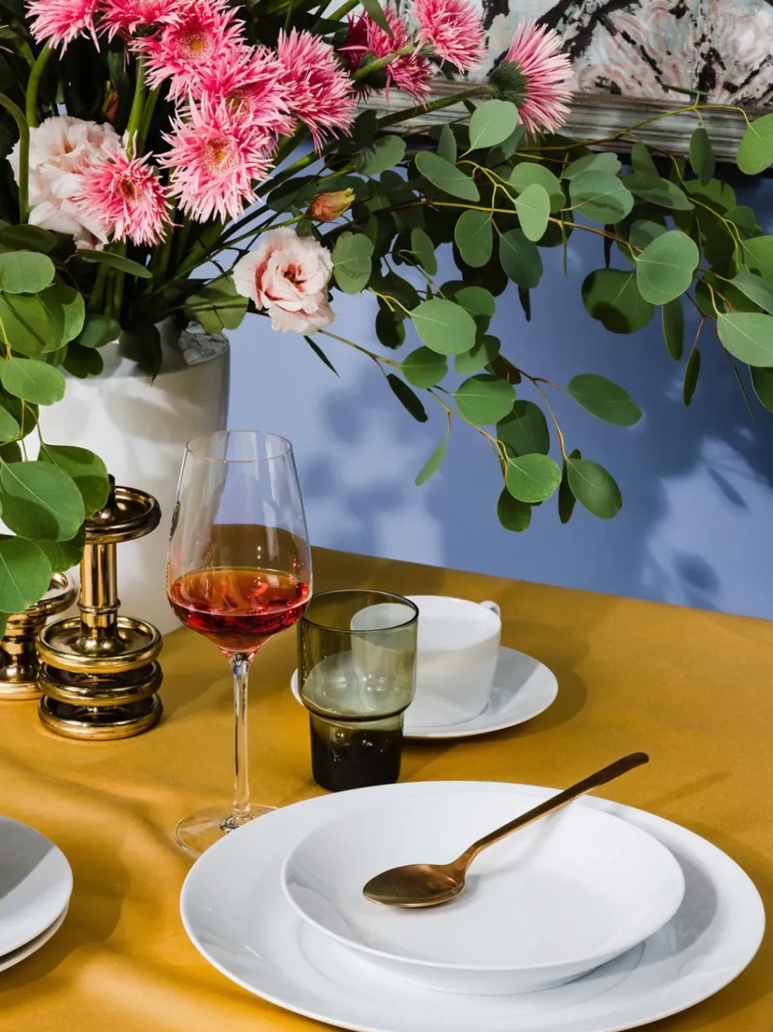 Platos llanos de porcelana artesanales Cosmopolitan, 2 uds.