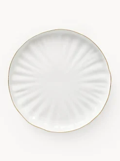 Platos llanos de porcelana con relieves Sali, 2 uds.