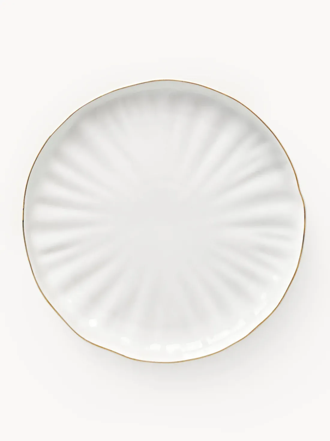 Platos llanos de porcelana con relieves Sali, 2 uds.