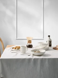 Platos llanos de porcelana con relieves Sali, 2 uds.