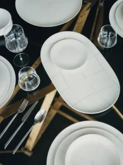 Platos llanos de porcelana con esmalte reactivo Zuma, 2 uds.