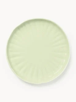 Platos llanos de porcelana con relieves Sali, 4 uds.