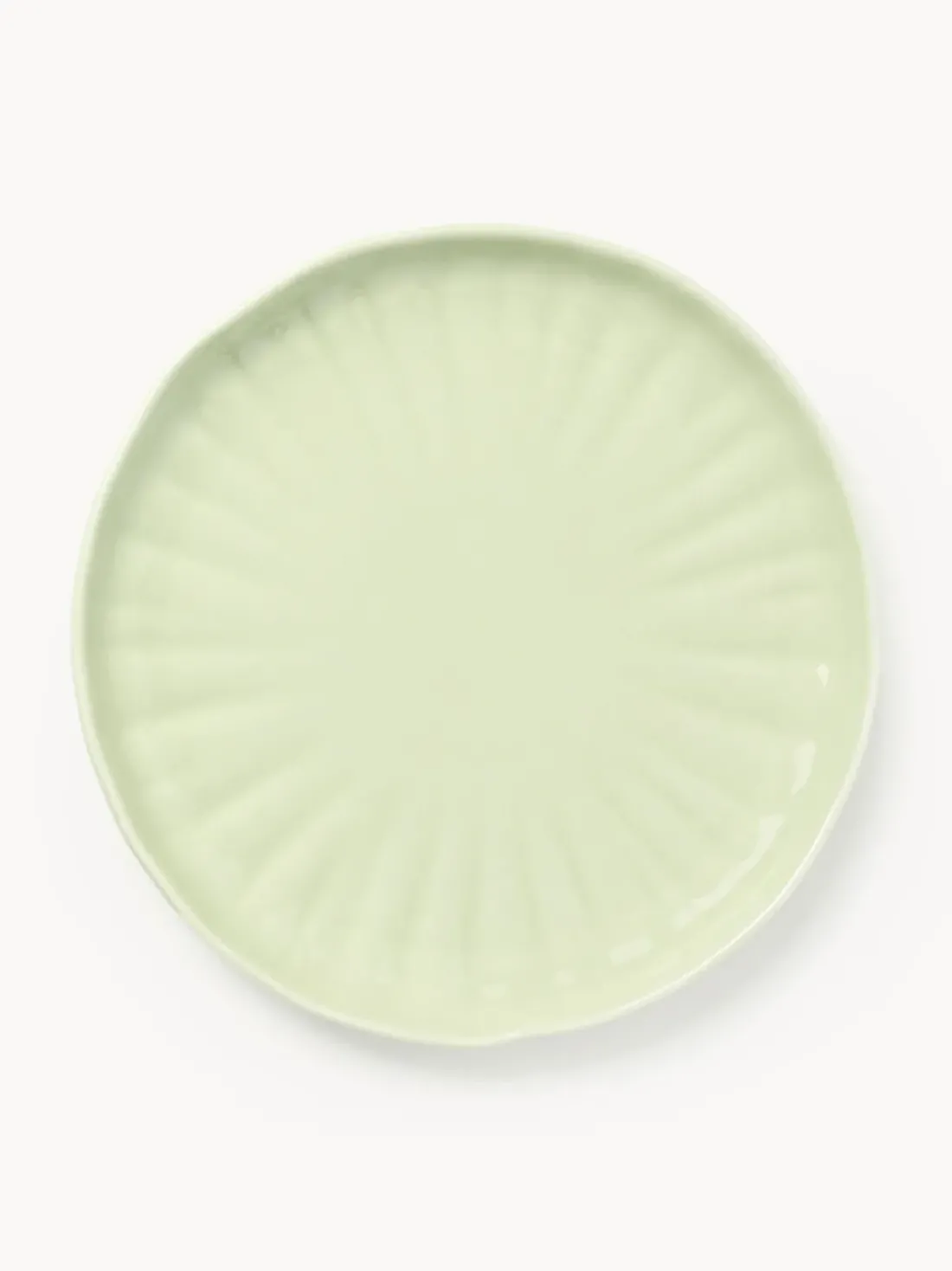 Platos llanos de porcelana con relieves Sali, 4 uds.
