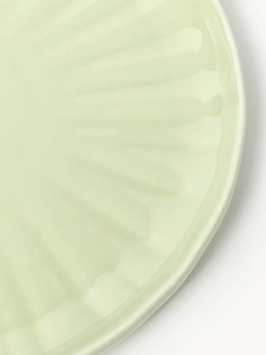 Platos llanos de porcelana con relieves Sali, 4 uds.