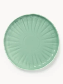 Platos llanos de porcelana con relieves Sali, 4 uds.