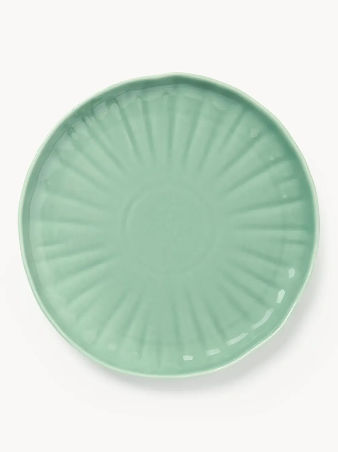 Platos llanos de porcelana con relieves Sali, 4 uds.