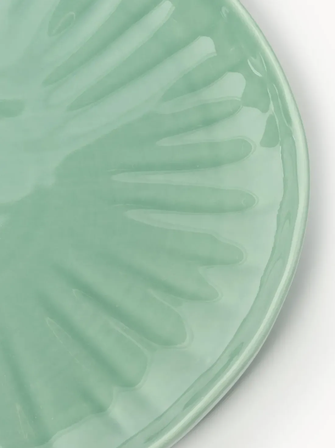 Platos llanos de porcelana con relieves Sali, 4 uds.