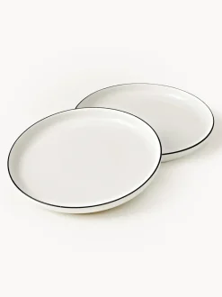 Platos llanos de porcelana Facile, 2 uds.