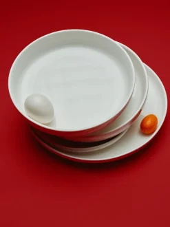 Platos llanos de porcelana Nessa, 4 uds.