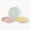 Platos pastel artesanales Holly, 3 uds.