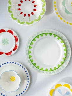 Platos pequeños artesanales Folk, 4 uds.