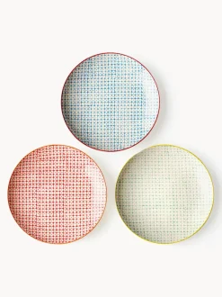 Platos postre artesanales Carla, 3 uds.
