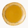 Platos postre artesanales de gres 70's, 2 uds.