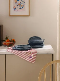 Platos postre artesanales en forma orgánica Macey, 4 uds