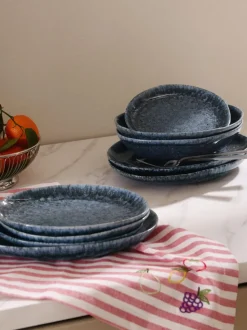 Platos postre artesanales en forma orgánica Macey, 4 uds