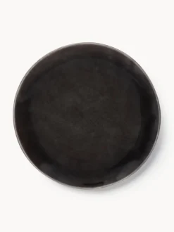 Platos postre artesanales Nordic Coal, 4 uds.