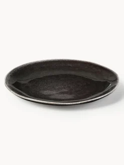 Platos postre artesanales Nordic Coal, 4 uds.