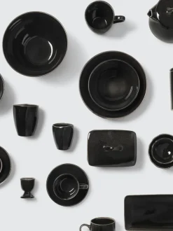 Platos postre artesanales Nordic Coal, 4 uds.