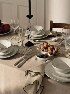 Platos postre artesanales Nordic Sand, 4 uds.