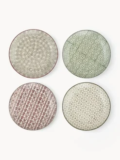 Platos postre de colores Karine, 4 uds.