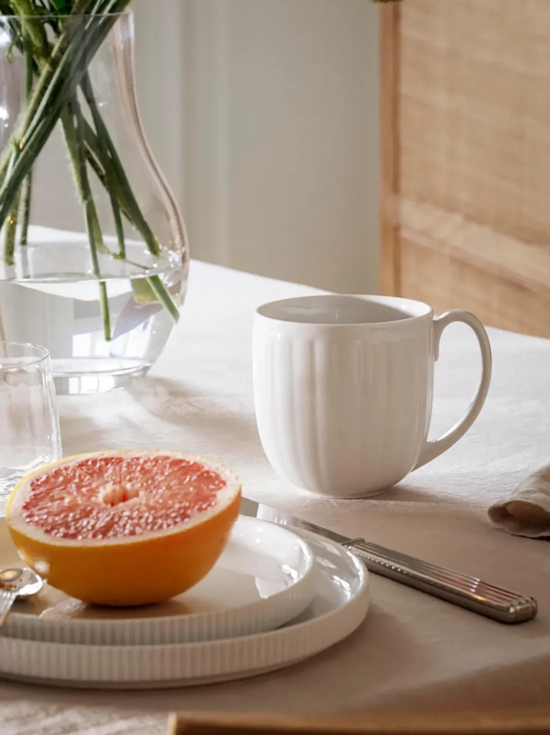 Platos postre de porcelana Bernadotte, 4 uds.