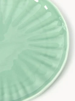 Platos postre de porcelana con relieves Sali, 4 uds.