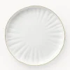 Platos postre de porcelana con relieves Sali, 2 uds.