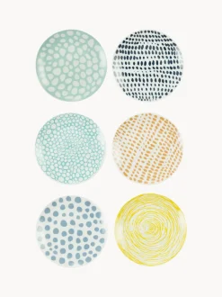 Platos postre de porcelana Marea, 6 uds.