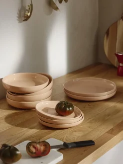 Platos postre de porcelana Nessa, 4 uds.