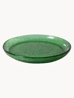 Platos postre de vidrio The Emeralds, 2 uds.