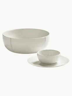 Platos postres de porcelana con esmalte reactivo Zuma, 2 uds.
