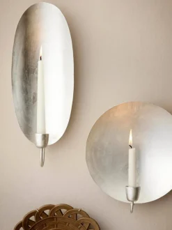 Portavelas de pared de metal Round, Ø 26 cm