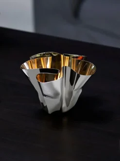 Portavelas de vidrio artesanal Drip