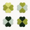 Posavasos artesanales Lucky, 4 uds.