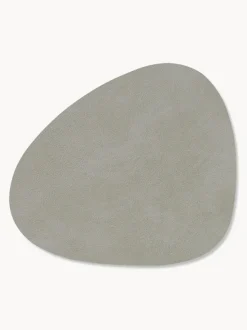 Posavasos asimétricos de cuero Curve, 4 uds.