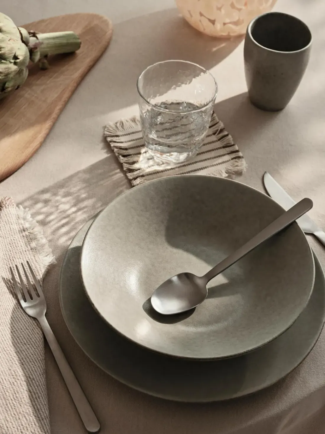 Posavasos de algodón con flecos Elouise, 4 uds.