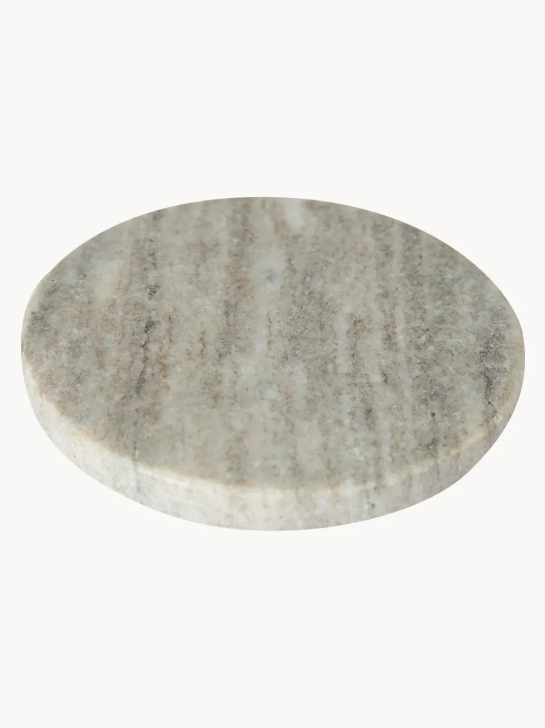 Posavasos de mármol travertino Callum, 4 uds.