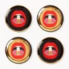 Posavasos de porcelana con oro Full Dose, 4 uds.