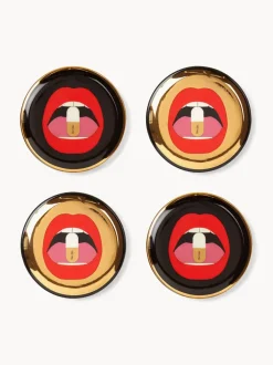 Posavasos de porcelana con oro Full Dose, 4 uds.