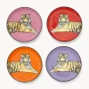 Posavasos de porcelana con oro Safari, 4 uds.