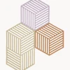 Posavasos de silicona Hexagon, 3 uds.