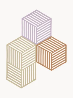 Posavasos de silicona Hexagon, 3 uds.