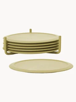 Posavasos de vidrio Singles, 6 uds.