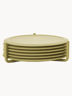 Posavasos de vidrio Singles, 6 uds.